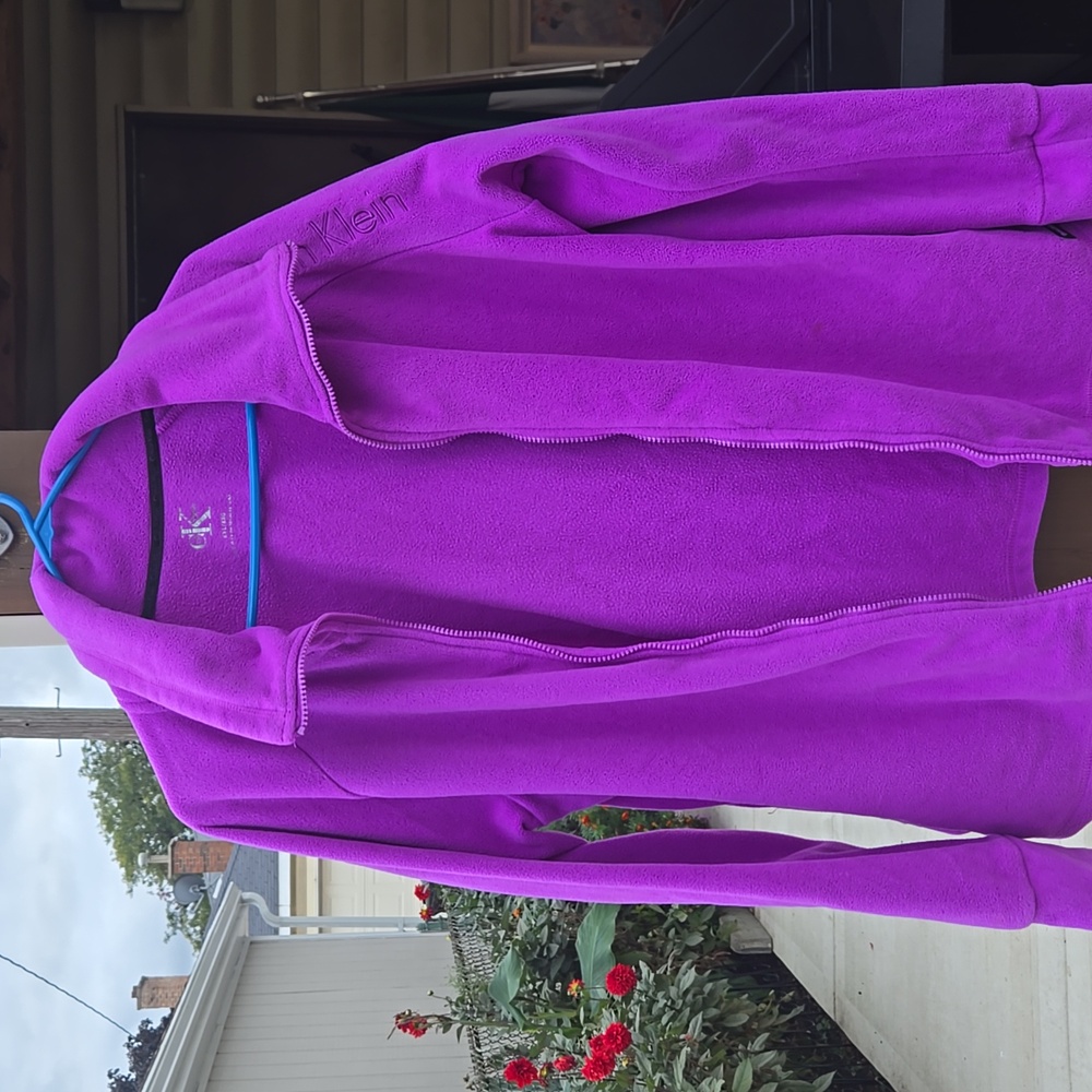 Calvin Klein Purple Fleece Jacket